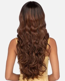 Mellow | Lace Front & Lace Part Synthetic Wig By Vivica Fox -Best Wig Outlet Store VF31265 Mellow Latte B