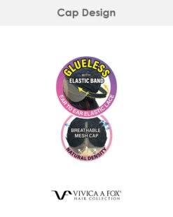 Mina | Lace Front & Lace Part Synthetic Wig By Vivica Fox -Best Wig Outlet Store VF31267 Mina cap