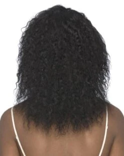 Mena | Lace Front Remy Human Hair Wig By Vivica Fox -Best Wig Outlet Store VF37148 Mena Natural back