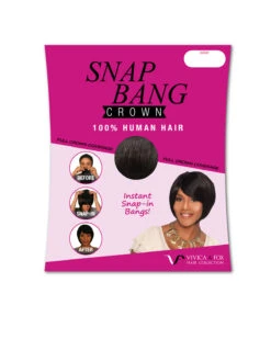 Snap Bangs Crown | Human Hair Wiglet By Vivica Fox 6 Snap Bangs Crown | Human Hair Wiglet By Vivica Fox -Best Wig Outlet Store VF54001 SnapBangCrown HumanHair itemcover