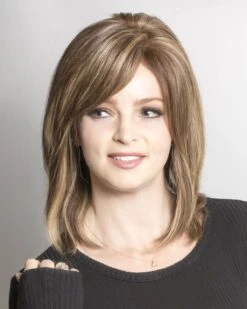 Medi Tach | French Top Human Hair Wig By Wig Pro -Best Wig Outlet Store WP120 MediTech Wig DarkGingerBrownn Front 01
