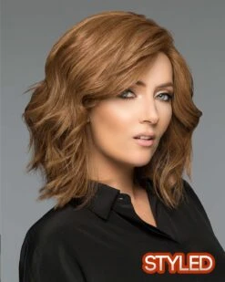 Medi Tach | French Top Human Hair Wig By Wig Pro -Best Wig Outlet Store WP120 Medi Tach 10 11 styled