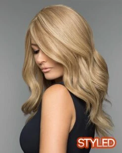 Alexandra Petite | Monofilament Human Hair Wig By Wig Pro -Best Wig Outlet Store WP37003 WP103 Alexandra 18 22 23 styled 02