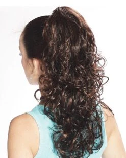 Pony Curl | Hair Piece By Wig Pro -Best Wig Outlet Store WP800 PonyCurl 1B 30 Back